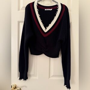 T by Alexander Wang Hybrid meets Varisty Sweater